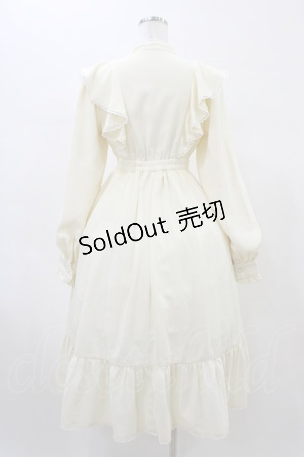 画像2: Honey Cinnamon / ラッフルボウタイリボンワンピース Free アイボリー H-26-02-11-1022-LO-OP-NS-ZH (2)