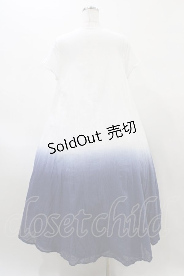 画像2: Favorite / グラデーションワンピース Free オフ/ブルー H-26-02-11-1023-LO-OP-NS-ZH (2)