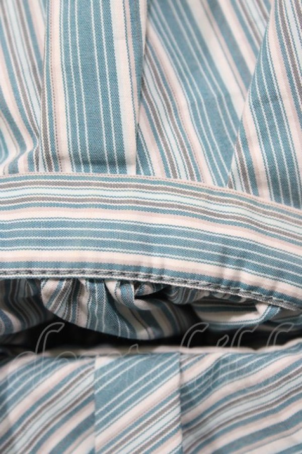 画像3: axes femme / バイカラー半袖ワンピ M ブルー H-26-02-11-1024-AX-OP-NS-ZH (3)