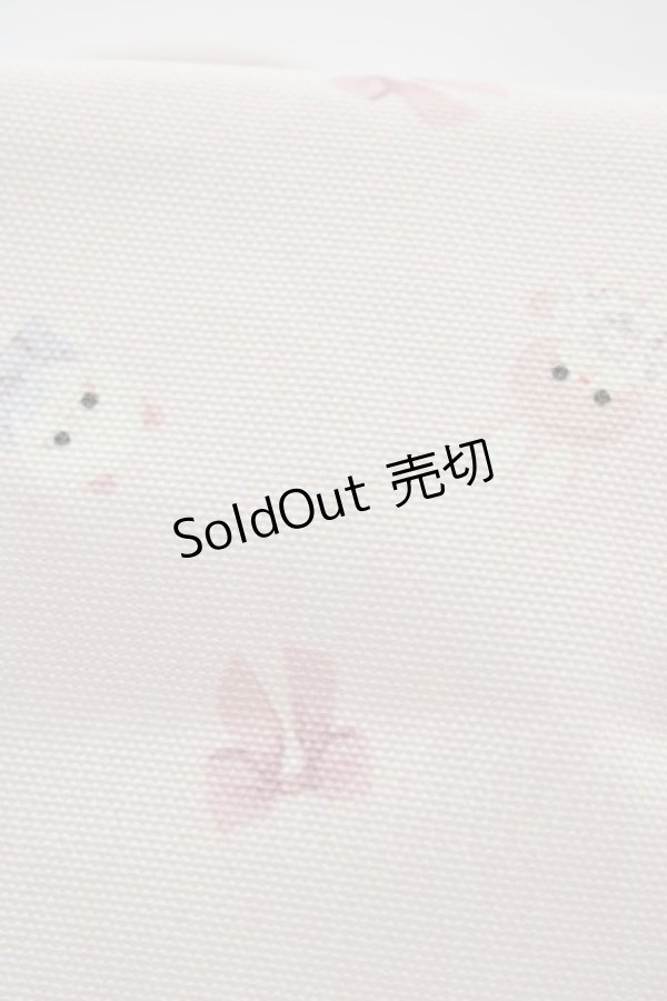 画像4: Maison de FLEUR / クリーミーねこ/うさぎサイドポケットトート  ピンク H-26-02-11-1002-LO-BG-YZ-ZH (4)