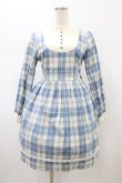 画像1: Fi.n.t / ヨーク切替チェックワンピース Free サックス H-26-02-11-1027-CA-OP-NS-ZH (1)