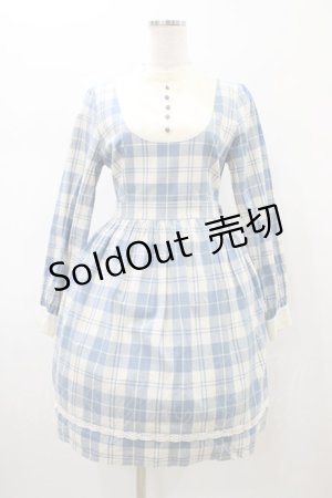 画像: Fi.n.t / ヨーク切替チェックワンピース Free サックス H-26-02-11-1027-CA-OP-NS-ZH