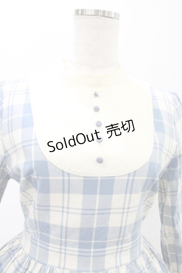 画像3: Fi.n.t / ヨーク切替チェックワンピース Free サックス H-26-02-11-1027-CA-OP-NS-ZH (3)