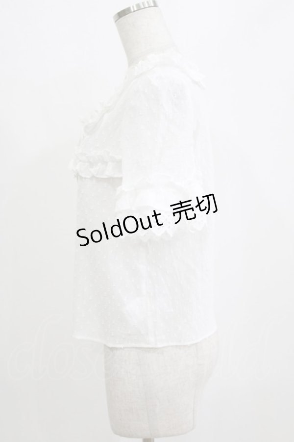 画像2: MILK / M cafeブラウス  オフドビードット H-26-02-11-048-ML-BL-KB-ZH (2)