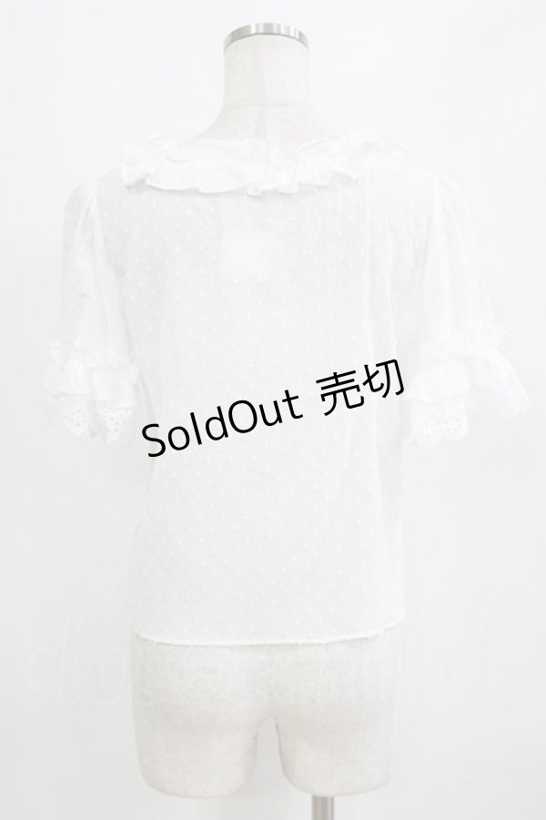 画像3: MILK / M cafeブラウス  オフドビードット H-26-02-11-048-ML-BL-KB-ZH (3)