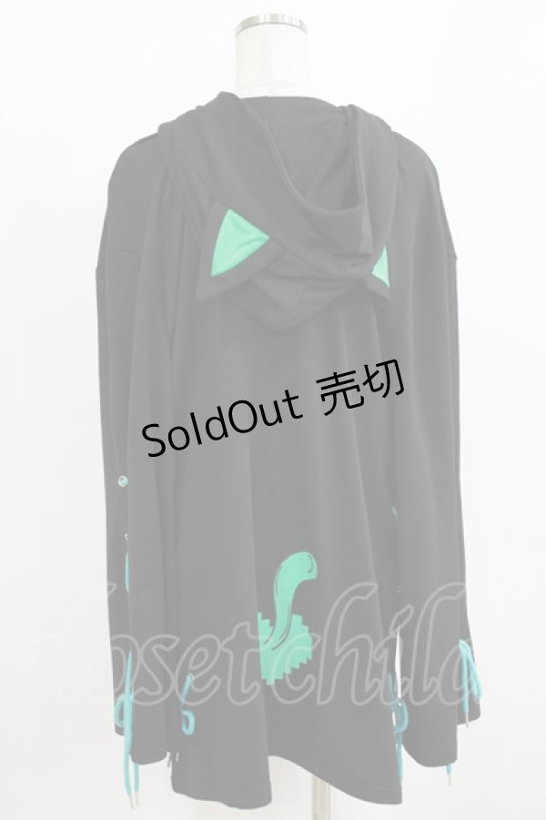 画像3: NieR Clothing / プリントプルパーカー  黒 H-26-02-11-050-PU-TO-AK-ZH (3)