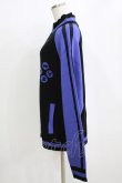 画像2: LISTEN FLAVOR / ゲーミングニットジャージ F 黒×紫 H-26-02-11-054-PU-TO-AK-ZH (2)