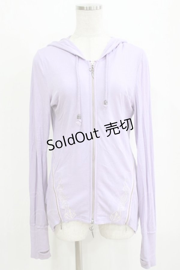 画像1: Rozen Kavalier / 刺繍リブパーカー  ラベンダー H-26-02-11-055-OO-TO-KB-ZH (1)