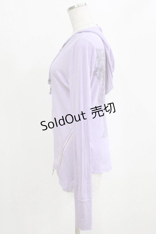 画像2: Rozen Kavalier / 刺繍リブパーカー  ラベンダー H-26-02-11-055-OO-TO-KB-ZH (2)