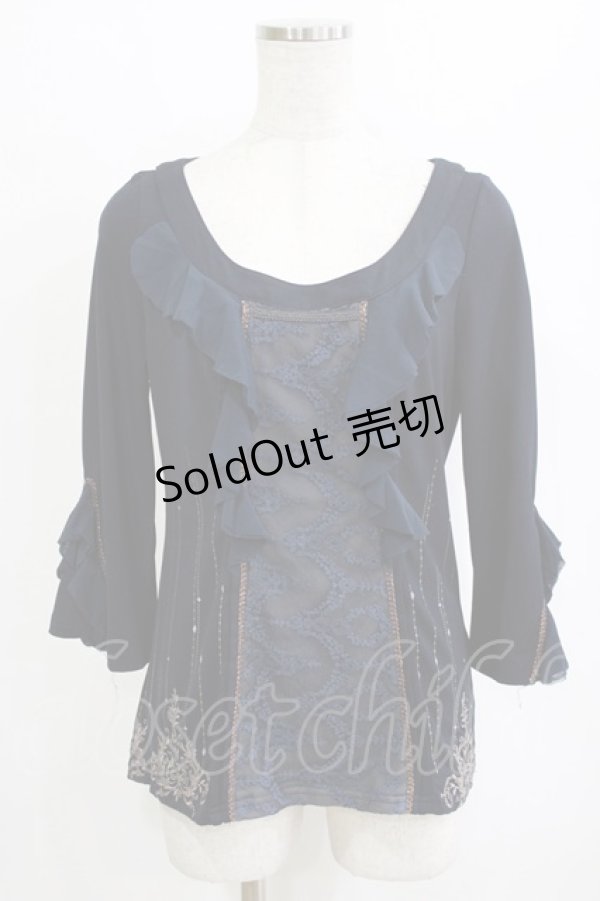 画像1: Rozen Kavalier / レース切替トップス  ネイビー H-26-02-11-056-OO-TO-KB-ZH (1)