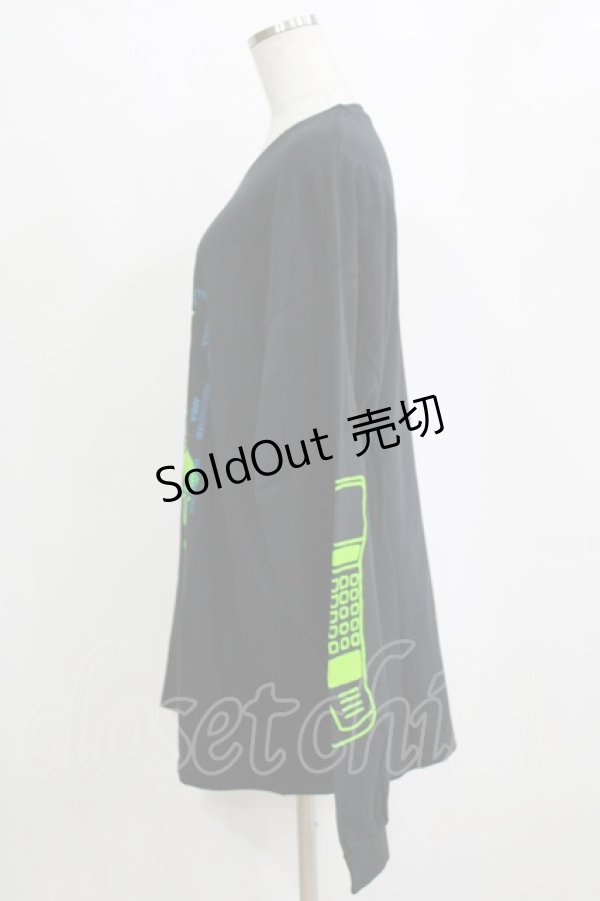 画像2: MILKBOY / PHONE CALL L.S. TEE L ブラック H-26-02-11-057-MB-TO-KB-ZH (2)
