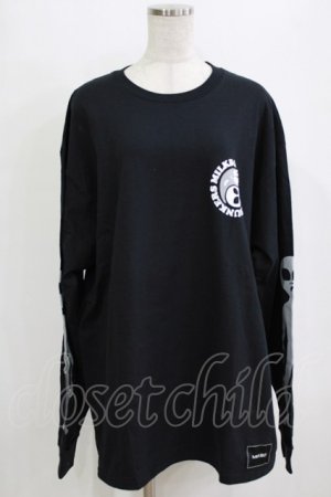 画像: PUNK DRUNKERS / 【PDS×MILKBOY】宇宙人ロンTEE XL ブラック H-26-02-11-058-PU-TO-KB-ZH