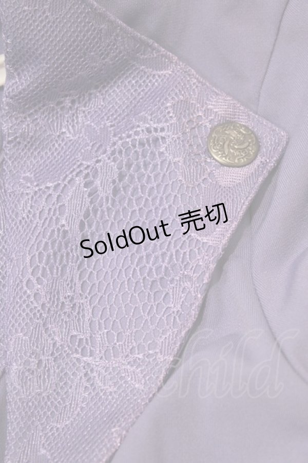 画像5: Ozz Croce / メッシュ切替レイヤードトップス  紫 H-26-02-11-064-OO-TO-AK-ZH (5)