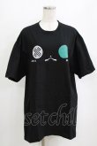 画像1: NieR Clothing / プリント半袖CUTSEW XL 黒 H-26-02-11-065-PU-TO-AK-ZH (1)