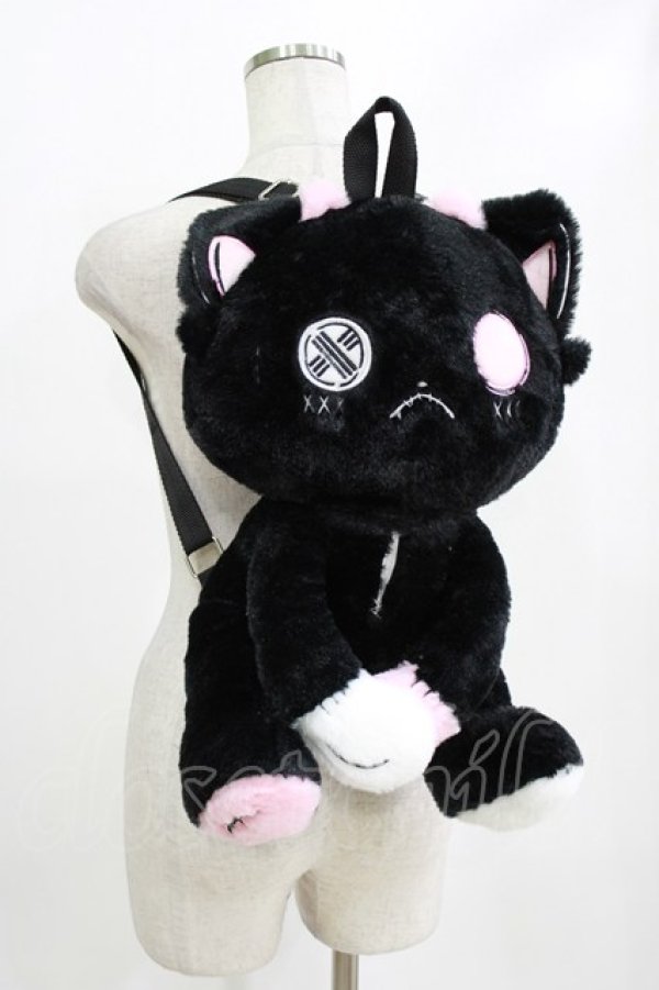 画像3: NieR Clothing / ぬいぐるみリュック  黒×ピンク H-26-02-11-067-PU-BG-AK-ZH (3)