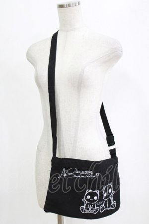 画像: NieR Clothing / ショルダーポーチ  黒 H-26-02-11-068-PU-BG-AK-ZH