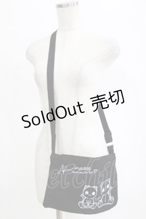 画像: NieR Clothing / ショルダーポーチ  黒 H-26-02-11-068-PU-BG-AK-ZH