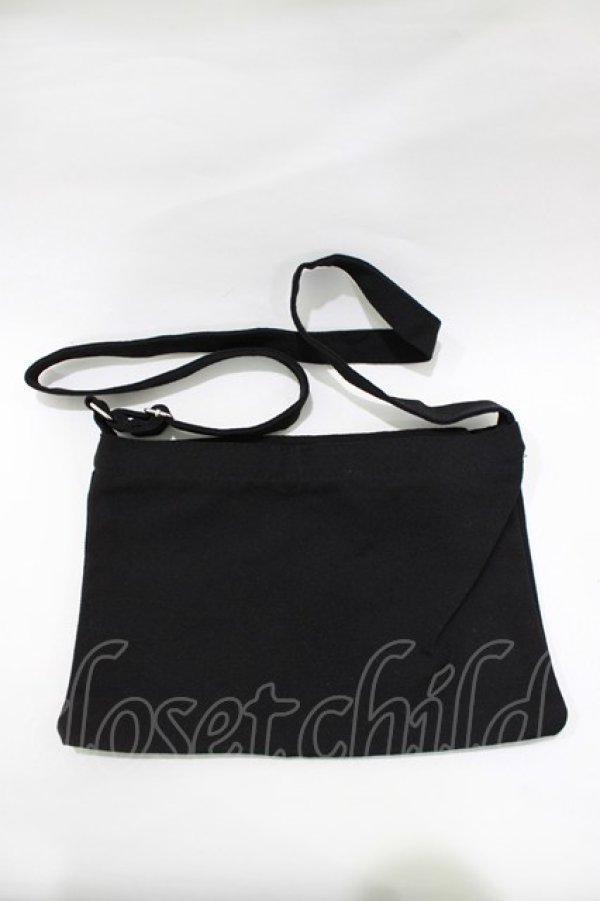 画像2: NieR Clothing / ショルダーポーチ  黒 H-26-02-11-068-PU-BG-AK-ZH (2)