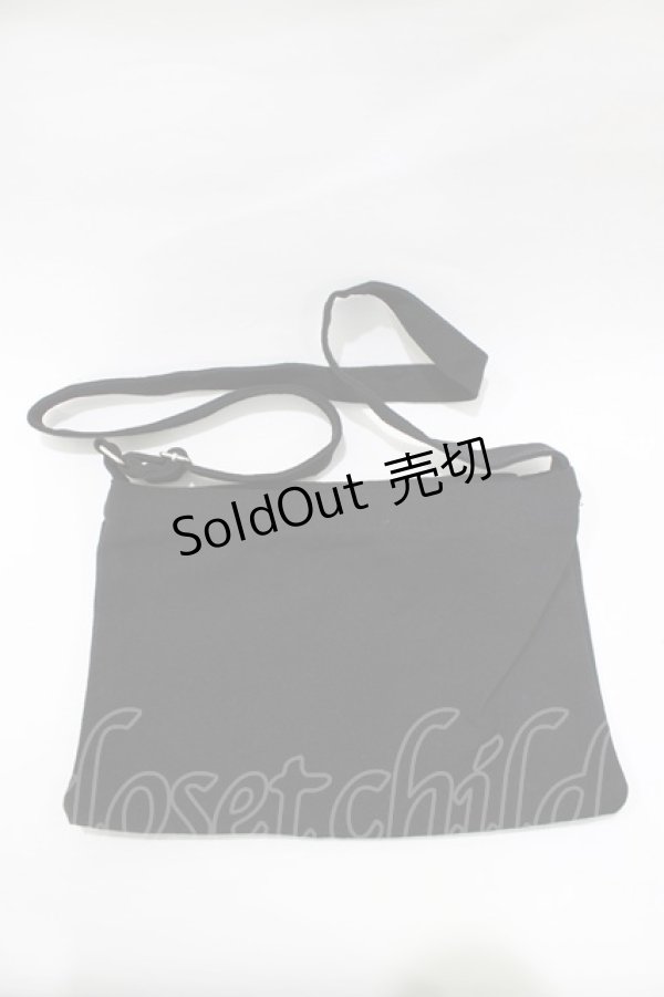 画像2: NieR Clothing / ショルダーポーチ  黒 H-26-02-11-068-PU-BG-AK-ZH (2)