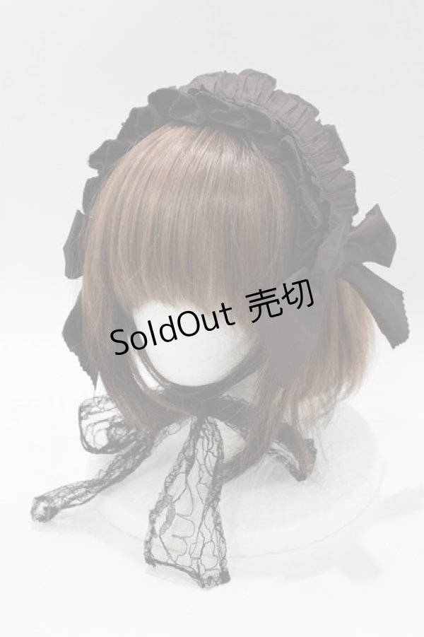 画像1: abilletage / ヘッドドレス  ボルドー H-26-02-11-074-GO-AC-KB-ZH (1)