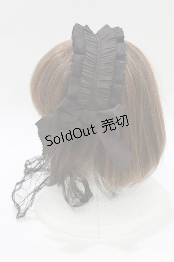 画像2: abilletage / ヘッドドレス  ボルドー H-26-02-11-074-GO-AC-KB-ZH (2)