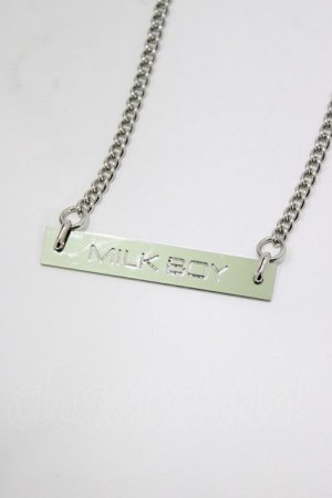 画像: MILKBOY / プレートネックレス  シルバー H-26-02-11-079-MB-AC-KB-ZH