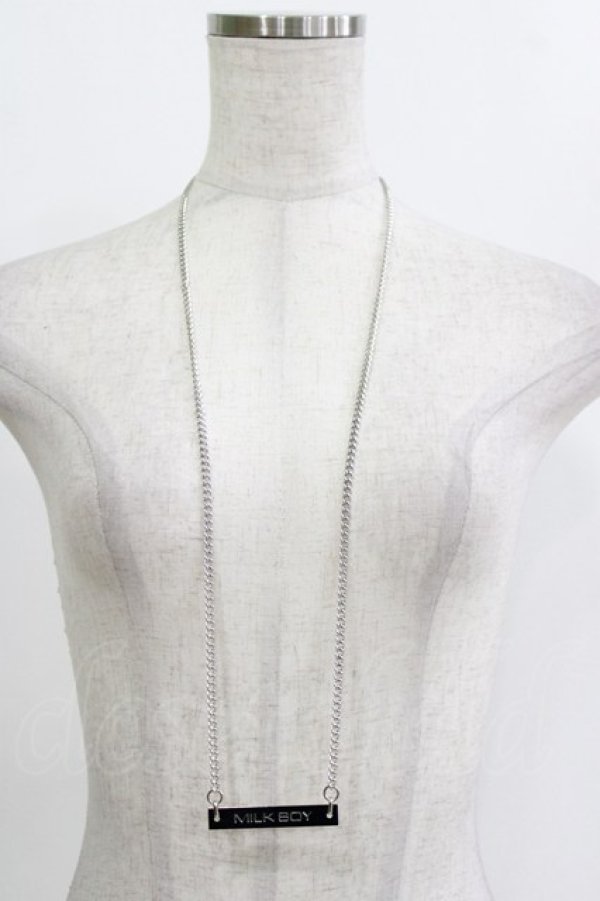 画像2: MILKBOY / プレートネックレス  シルバー H-26-02-11-079-MB-AC-KB-ZH (2)