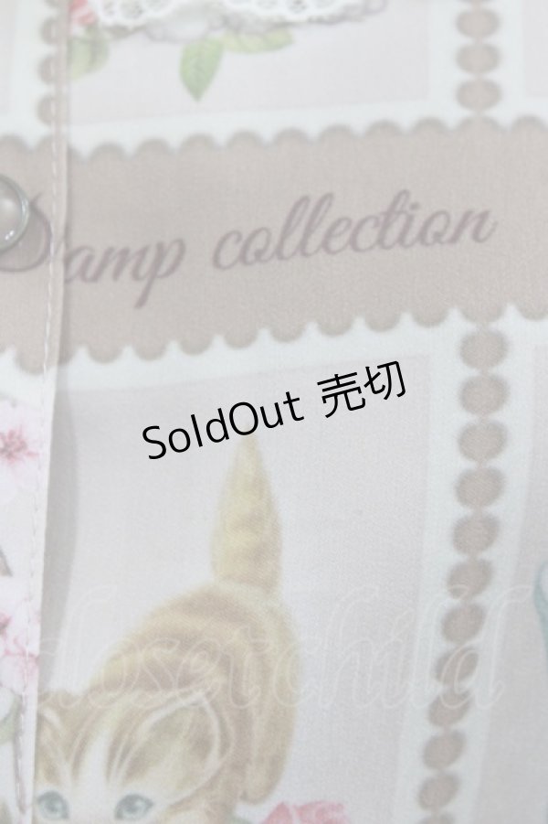 画像5: Emily Temple cute / Kitten Stamp Collectionロングワンピース  モカ H-26-02-11-008-ET-OP-KB-ZH (5)