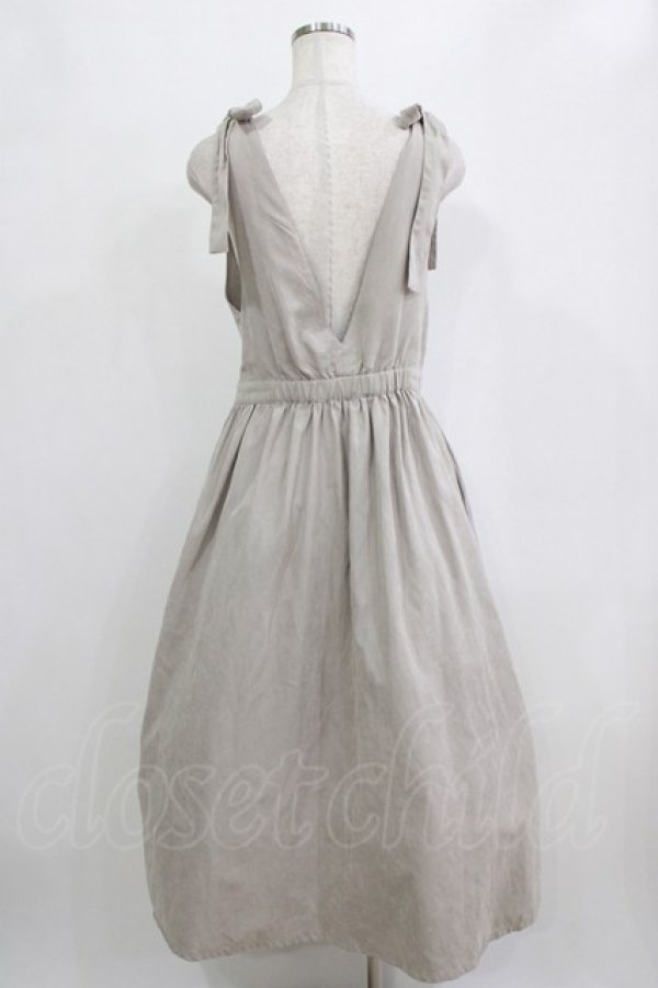 画像3: merry jenny / ショルダーリボンジャンパースカート  ライトグレー H-26-02-11-009-LO-OP-KB-ZH (3)