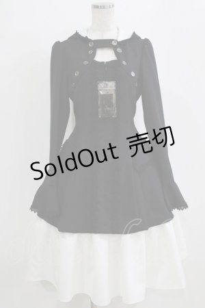 画像: MIHO MATSUDA / Artiswitch×MIHO MATSUDA るるコラボワンピース  ブラック×ホワイト H-26-02-11-010-GO-OP-KB-ZH