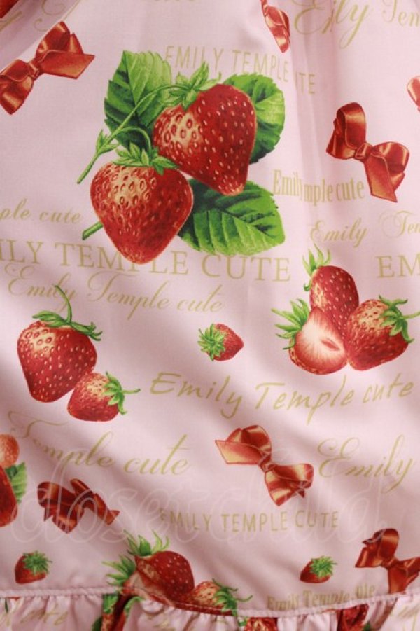 画像4: Emily Temple cute / Mellow Strawberryノースリーブワンピース M ピンク H-26-02-11-011-ET-OP-KB-ZH (4)