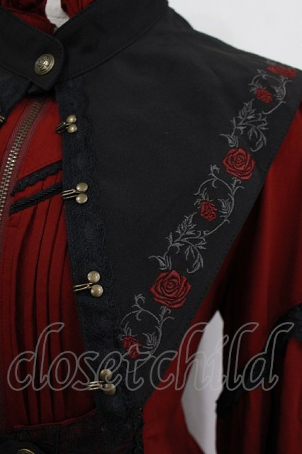 画像4: Ozz oneste / Spring Rose Carolジップワンピース  ボルドー H-26-02-11-012-OO-OP-KB-ZH (4)