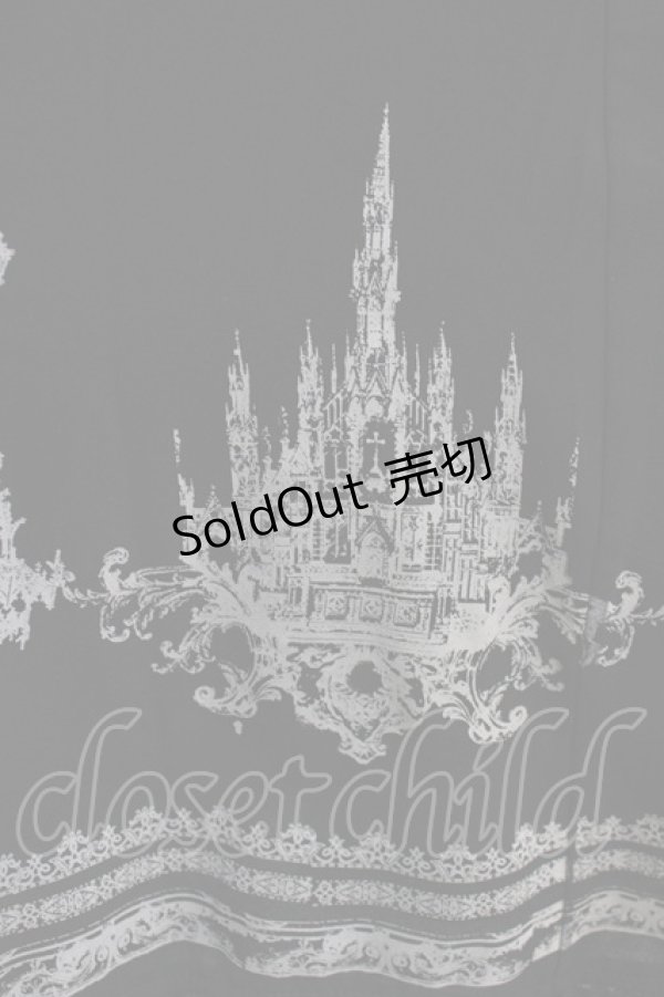 画像4: Ozz oneste / レース切替プリントワンピース  黒 H-26-02-11-014-OO-OP-AK-ZH (4)