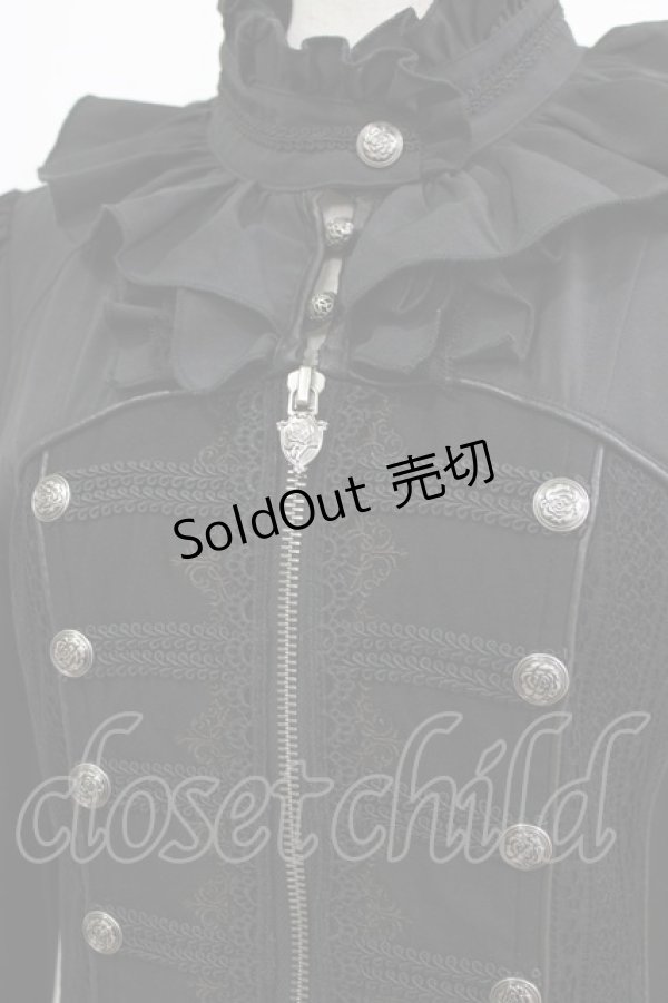 画像4: OZZ ANGELO / ナポレオンZIPオーバーワンピース  ブラック H-26-02-11-015-OO-OP-KB-ZH (4)