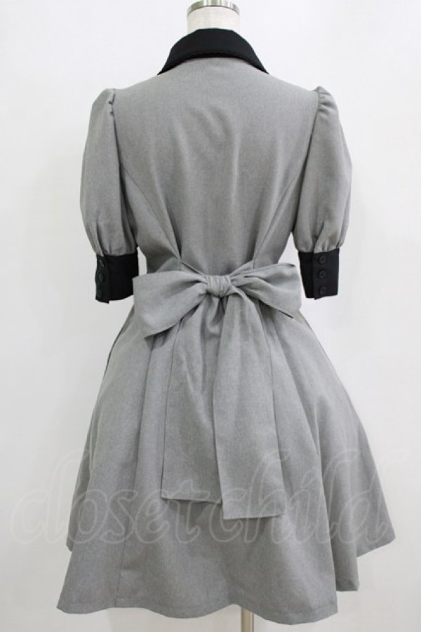 画像3: MIHO MATSUDA / ワンピース・エルガー M グレー H-26-02-11-016-GO-OP-KB-ZH (3)