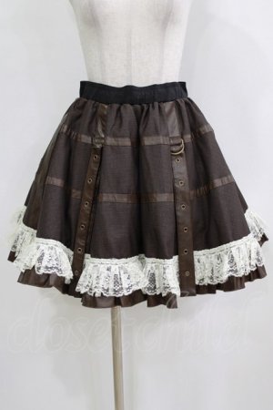 画像: Qutie Frash / パニエスカート  茶 H-26-02-11-017-QU-SK-AK-ZH