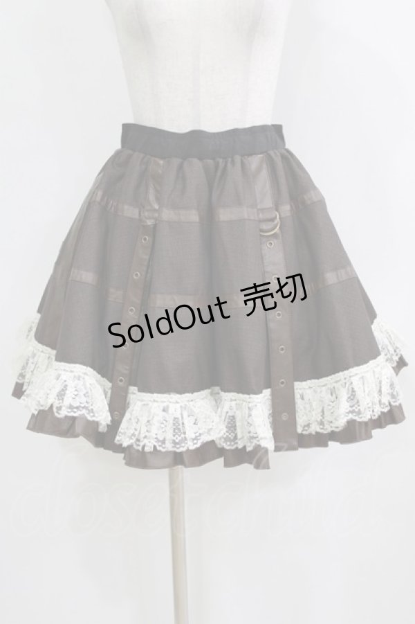 画像1: Qutie Frash / パニエスカート  茶 H-26-02-11-017-QU-SK-AK-ZH (1)