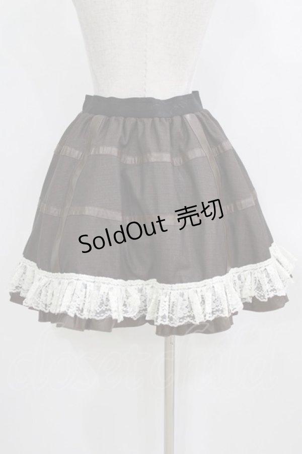 画像3: Qutie Frash / パニエスカート  茶 H-26-02-11-017-QU-SK-AK-ZH (3)