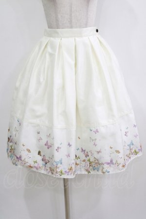 画像: abilletage / バタフライタックスカート  アイボリー H-26-02-11-018-GO-SK-KB-ZH
