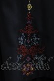 画像4: Ozz oneste / 霧蝶刺繍入り袴風プリーツスカート  黒×赤 H-26-02-11-019-OO-SK-KB-ZH (4)