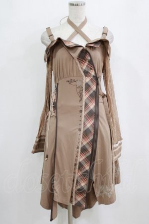 画像: Ozz oneste / Rosy clownカットワンピース  ベージュ H-26-02-11-021-OO-OP-KB-ZH