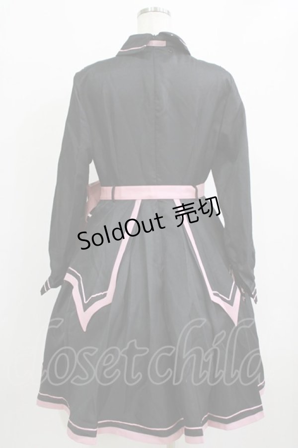 画像10: 春 （海外ロリータブランド） / 譚英戦姫ワンピースセット L ブラック/ピンク H-26-02-12-001-GO-OP-NS-ZH (10)