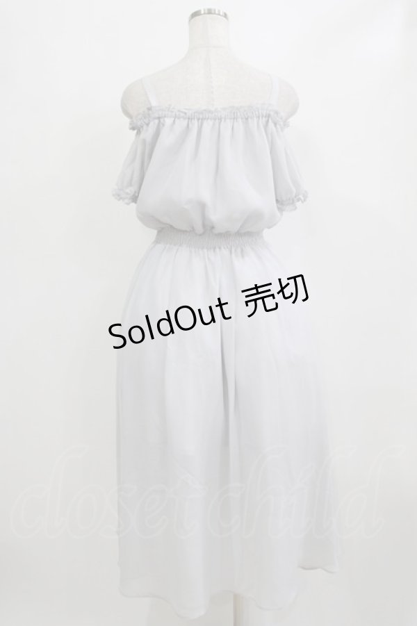 画像3: Ank Rouge / オフショルシフォンロングワンピース M グレー H-26-02-12-021-CA-OP-NS-ZH (3)