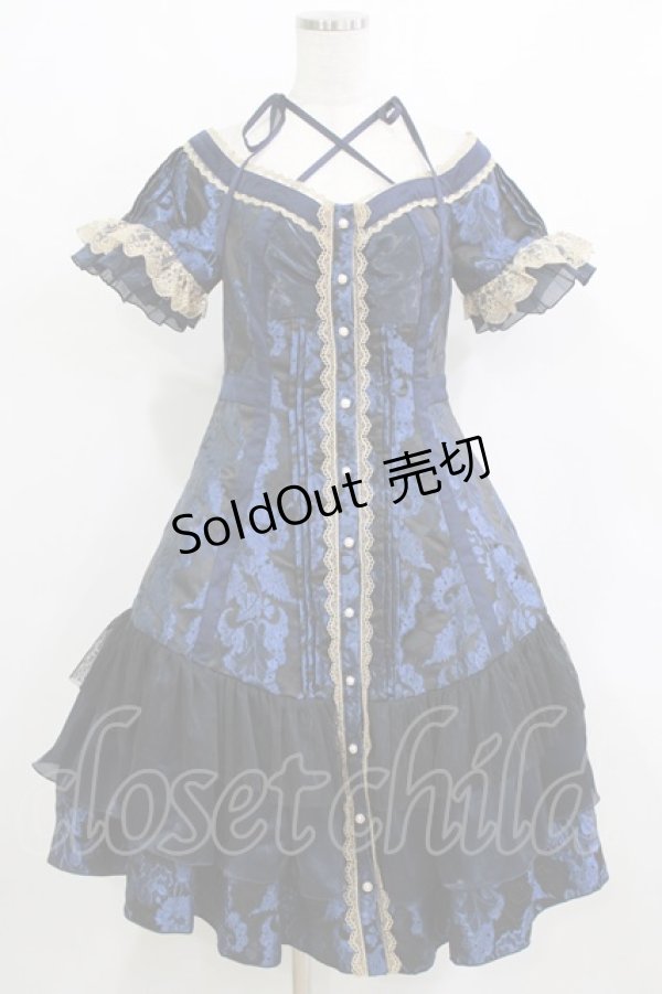 画像1: Hoshibako Works / ベル・エピヌ ワンピース M ネイビー H-26-02-12-024-LO-OP-NS-ZH (1)