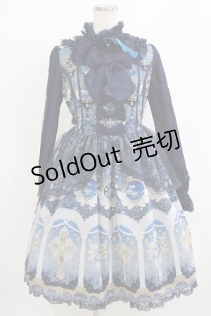 画像: Angelic Pretty / Celestial Dress Free ネイビー H-26-02-12-002-AP-OP-NS-ZH