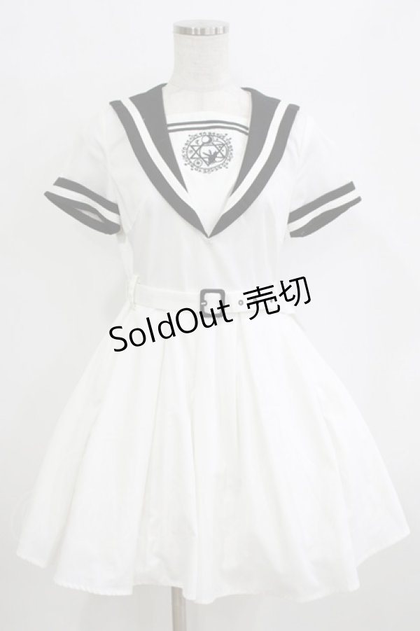 画像1: To Alice / セーラーマリンワンピース S オフ H-26-02-12-026-LO-OP-NS-ZH (1)