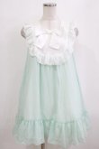 画像1: mon lily / シフォンワンピース M ミント H-26-02-12-030-LO-OP-NS-ZH (1)
