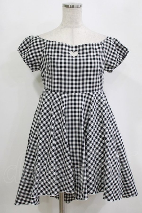 画像1: To Alice / ギンガムチェックワンピース S ブラック H-26-02-12-031-LO-OP-NS-ZH (1)