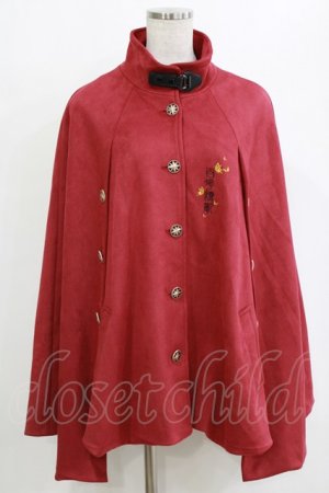 画像: ZJ Story（海外ロリータブランド） / 百花繚乱マント M レッド H-26-02-12-035-LO-JA-NS-ZH