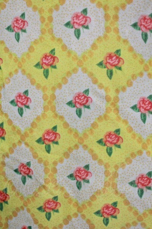 画像4: Cherir la femme / ローズプリントワンピース M ブルー H-26-02-12-041-LO-OP-NS-ZH (4)